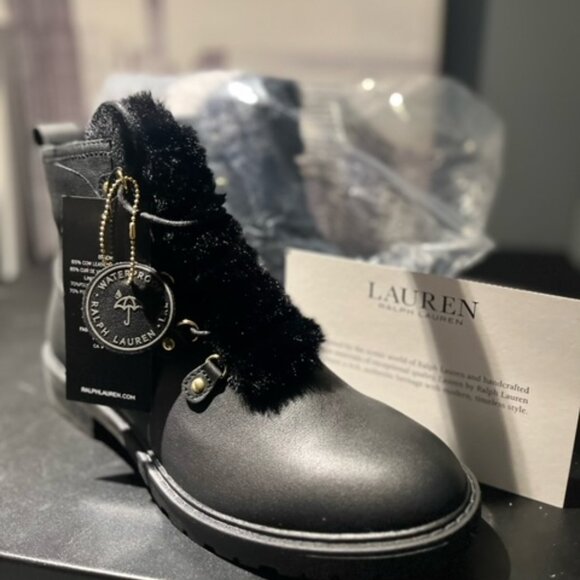 Ralph Lauren Elliot Waterproof Lace Up Boots - Picture 1 of 5